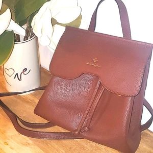 💥Like New! Nanette Lepore Backpack in Chocco Wine